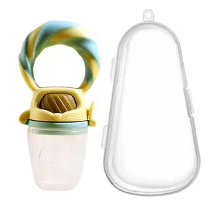 Squirrel Shape Baby Feeding Pacifier Complementary Food Bite Bag BPA Free Feeding Nipple Fruit Vegetable Feeder