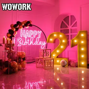 2023 WOWORK 파티 웨딩 임대 사진 부스 소품 백 드롭 장식 이벤트 배경 장식