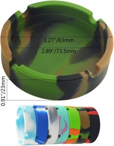 <span class=keywords><strong>Cendrier</strong></span> Rond en Silicone à Logo Personnalisé, Portable et Résistant aux Hautes Températures, Modèle Offert pour Cadeaux - Product Image 2