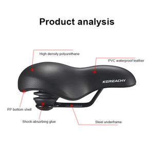 KEREACHY fábrica <span class=keywords><strong>mejor</strong></span> precio impermeable cómodo silicona a prueba de golpes bicicleta cojín bicicleta sillín bicicleta asiento - Product Image 3