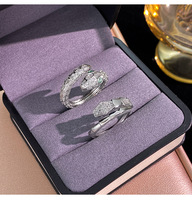 Bague Serpent Élégante Réglable en Zircon pour Femme – Bijou de Niche Premium au Design Raffiné