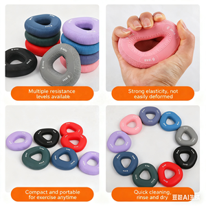 CHENGMO SPORTS New Listing 10-100KG Renforcement de la poignée de l'avant-bras, anneaux en silicone pour l'exercice des doigts pour le bureau de la salle de sport à domicile - Product Image 4
