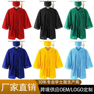 Robe de graduation tricotée Jing Zherui pour enfants et filles, uniforme scolaire pour spectacle sur scène avec étiquette et marqueurs - Product Image 5