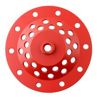 Disco de desbaste de diamante de doble hilera PG de 7 pulgadas, 20 segmentos, para uso en húmedo/seco, certificado CE, para hormigón y piedra, 22.23mm M14 5/8" 11