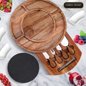 Planche à fromage en bambou planche à découper ensemble fruits légumes trancheuse Laser <span class=keywords><strong>maison</strong></span> réchauffement nouvelle <span class=keywords><strong>maison</strong></span> mariage anniversaire fête des mères cadeaux - Product Image 2