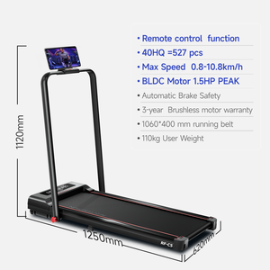 <span class=keywords><strong>Tapis</strong></span> de marche électrique pliable intelligent avec moteur 1,5 CV et télécommande, idéal pour la maison et la salle de sport - <span class=keywords><strong>Promotion</strong></span> - Product Image 3
