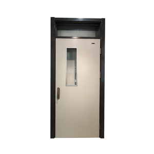 Porte coupe-feu en acier de sécurité fabriquée en usine Portes ignifuges en acier Heat-ins Ating de haute qualité - Product Image 1