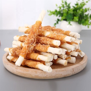 Snack <span class=keywords><strong>per</strong></span> <span class=keywords><strong>Cani</strong></span> a Base di Carne: Bastoncini di Pollo Essiccato e Pelle Bovina, Masticabili <span class=keywords><strong>per</strong></span> la Salute Dentale degli Animali Domestici - Product Image 3
