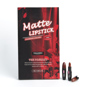 Vente chaude Maquillage Longue Durée Personnaliser Rouge À Lèvres Avec Votre Logo Cadeau Rouge À Lèvres Ensemble Velours Mat Couleur Rouge À Lèvres - Product Image 2