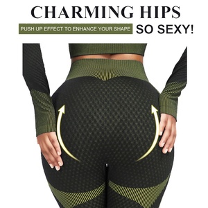 2021 nuova manica lunga Yoga tuta Sport Plus-size Xxxl abbigliamento da donna in esecuzione traspirante senza soluzione di continuità moda Sport Casual Yoga Pant - Product Image 3