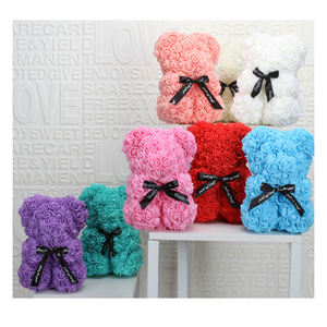 AYOYO 2026, Oso de Peluche de Espuma de 40 cm, Regalo de San Valentín para Novia, Flor de Arcoíris de Espuma, Oso de Peluche de Rosas - Product Image 4