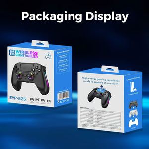 Manette <span class=keywords><strong>de</strong></span> <span class=keywords><strong>jeu</strong></span> sans fil EYP525 avec coque magnétique BT pour PS5, avec moteur <span class=keywords><strong>de</strong></span> vibration, joystick, éclairage RVB et microphone - Product Image 6