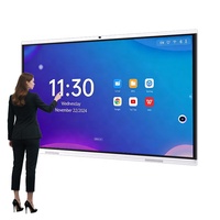 Интерактивная электронная доска LCD 55-110/86 дюймов с мультитач-экраном 4K и камерой 48 МП для конференц-залов