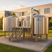 Équipement complet de brassage artisanal Tonsen 500L 1000L, système de brassage clé en main 5HL 10HL en acier inoxydable 304 pour microbrasserie et brasserie artisanale