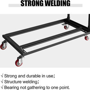 Jh-mech-silla plegable multifunción, carrito de almacenamiento y transporte para sillas plegables de resina y madera de plástico - Product Image 4