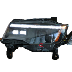 Faro Delantero Modificado para <span class=keywords><strong>Jeep</strong></span> Grand <span class=keywords><strong>Cherokee</strong></span> 2014 2015 2016 2017 2018 2019 2020 2021 <span class=keywords><strong>2022</strong></span>, Accesorios para Automóvil, Lámpara Frontal Automática - Product Image 1