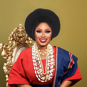 Vente en gros 2026 : Nouveaux foulards pour femmes, <span class=keywords><strong>bonnets</strong></span> nigérians Aso Oke personnalisés, mode taille unique, bandeaux africains pour femmes - Product Image 6