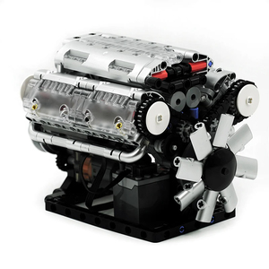 Kalıp kral V8 Motor MOC simülasyon ö<span class=keywords><strong>l</strong></span>çeği Model seti pil ve <span class=keywords><strong>L</strong></span> Motor elektrikle çalışan yapı taşları oyuncak arabalar hediye - Product Image 5