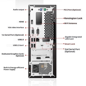 Computadora de Escritorio Lenovo ThinkCentre K70 Nueva con Intel Core I3/i5/i7 de 12.ª Generación, 8 GB de RAM y 512 GB de SSD - Product Image 3