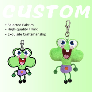 Peluches, porte-clés en peluche, jouet en peluche grenouille, porte-clés en peluche, <span class=keywords><strong>mini</strong></span> peluches, porte-clés en peluche personnalisé - Product Image 1