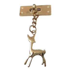 Handmade DIY Bag Decoration Accessories Spring Ring Bag Lock Metal Mortise Lock Bag Switch Lock Buckle. - Product Image 2
