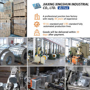 กล่องรวมสายไฟฟ้าเหล็กชุบสังกะสีทรงสี่เหลี่ยมผืนผ้า <span class=keywords><strong>2x4</strong></span> คุณภาพสูง ขายดี สำหรับงานโครงการ - Product Image 5