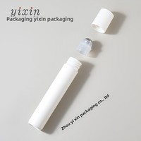 Flacon de Voyage Portable pour Parfum et Crème Contour des Yeux avec Bille de Massage et Sous-Bouteille en Plastique PP