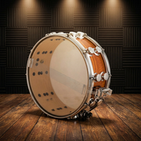 Tambour à main professionnel de fanfare en bois de bouleau massif, 10 goujons, harnais double rangée pour fanfare