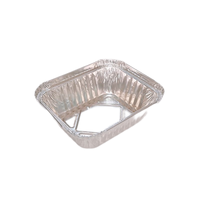 Petit récipient alimentaire jetable en aluminium avec couvercle en carton, boîte à lunch en feuille d'aluminium, emballage à emporter écologique, approvisionnement en usine