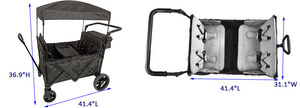 Jxb gấp vườn giỏ hàng bé pram <span class=keywords><strong>Buggy</strong></span> Xe đẩy Wagon với dây an toàn cho trẻ sơ sinh - Product Image 2