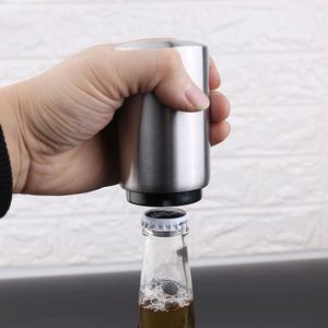 Abridor de Botellas de Cerveza Automático de Acero Inoxidable, Tipo Prensa, Regalo para Bares y Restaurantes, Personalizable con Logotipo OEM y Empaque en Caja - Product Image 2