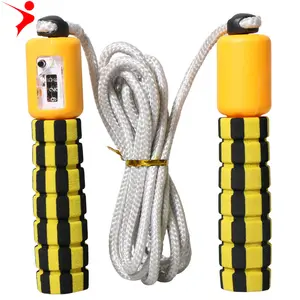 Regail T-219 corda de contagem ajustável, com alças de espuma dupla cor, diâmetro 0.8 algodão, corda para treino em casa