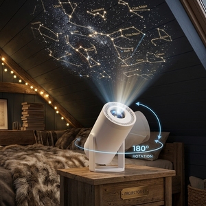 Dcolor Outdoor Wireless Portable Projector Android 14 4k Smart Cheap Mini Projector hd Led Projector 200 Lumens Mini Projector - Product Image 1