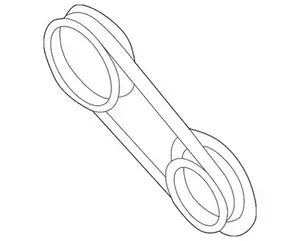 Sabuk Pompa 11950-31U00 untuk Nissan 11950-31U00 1195031U00 Sabuk Mesin 11950-31U00 Sabuk Bergaris V 1195031U00 Sabuk Timing 11950-31U00 - Product Image 1