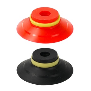 HOFUJNG VF15/20/25/30/40 Series Flat Vacuum <b>Suction</b> Cup NBR Material Black and Red Transparent Nozzle - Product Image 1