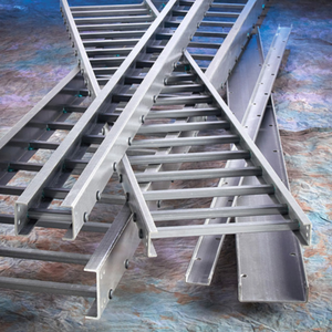 Escalera de bandeja de cable galvanizado estándar EN1461 HDG para construcción de edificios - Product Image 4