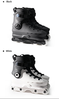 Patins à roulettes en ligne Factory Aggressive, gris mat, doublure camouflage, boucle métallique sécurisée, roues en PU, pour adulte, freestyle, street
