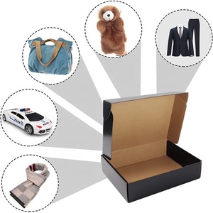 Cajas de envío corrugadas personalizadas, color negro mate, baratas - Product Image 2