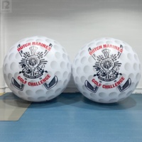 Ballon de golf gonflable géant 1m 2m 3m en PVC étanche avec logo personnalisé pour tournoi/activation de marque/promotion de parcours de golf