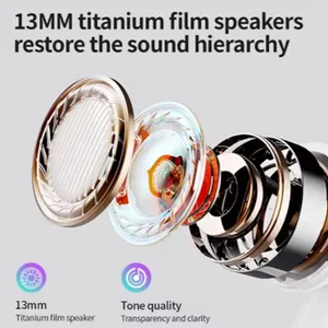 Audífonos Bluetooth 5.4 Invisibles <span class=keywords><strong>B51</strong></span>, Pequeños, TWS, para Dormir, con Reducción de Ruido, Pantalla Digital, para Música y Llamadas - Product Image 3