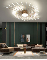 Lustre d'atmosphère moderne et simple breveté plafonniers de feux d'artifice créatifs nordiques salon chambre décoration éclairages LED