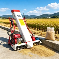 Máquina Ensacadora de Granos de Trigo, Arroz y Maíz, Autopropulsada, a Gasolina, para Granjas