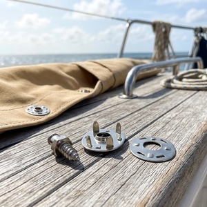 316 Stainless Steel Marine Tent Canvas Turn Button Lock Fastener Self-Tapping Screw Stud 12mm <b>Yacht</b> Boat Hardware Accessories Sn - Product Image 6