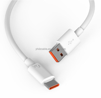 Cable USB para Teléfono al por Mayor de Fábrica, Cable de Carga Súper Rápida Tipo-C de 6A para Samsung Huawei, Cable de Datos USB de Alta Velocidad