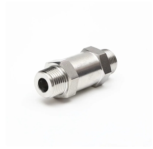 Válvula de Retención Manual de Acero Inoxidable 304, Tipo Dividido, Rosca Macho Doble NPT, Resistente, Unidireccional, Anti-Reflujo, 1/4" 1/2" - Product Image 4