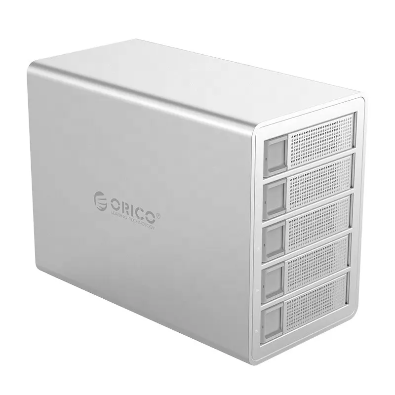 ORICO — Station d'accueil 5 baies pour disque dur 3.5 ", USB 150, compatible avec 80 to, UASP, alimentation interne de 3.0 W, SATA vers USB, boîtier pour HDD