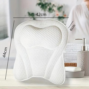 Coussin de bain avec 6 ventouses puissantes, <span class=keywords><strong>appui</strong></span>-<span class=keywords><strong>tête</strong></span> surdimensionné et respirant - Product Image 5