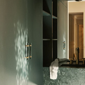 Nordic Light Luxury Furniture Handles Natural Marble Solid Brass Pulls for Wardrobe Kitchen Cabinet &amp; Drawer <strong>Doors</strong> - Product Image 2