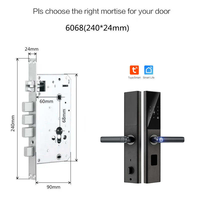 Fabrieks prijs Tuya Smart WiFi Digitale Deurvergrendeling Code RFID IC Kaart Smartphone App Ontgrendeling Biometrische Vingerafdruk Slimme Sloten