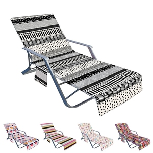 Di alta qualità copertura della sedia in microfibra reclinabile con tasca laterale <span class=keywords><strong>per</strong></span> prendere il sole imbracatura copre <span class=keywords><strong>lettino</strong></span> telo da spiaggia - Product Image 6